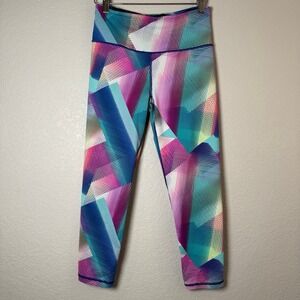 VSX‎ Victoria's Secret Capri Knockout Activewear Yoga Leggings Colorful S/P